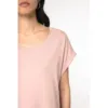 T-shirt écoresponsable manches à revers femme