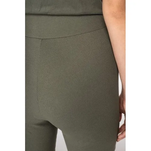 Short écoresponsable côtelé femme