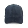 Casquette écoresponsable en velours côtelé 6 panneaux unisexe bleu marine classique 1 Casquette écoresponsable en velours côtelé 6 panneaux unisexe