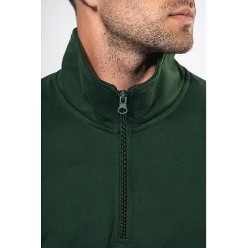 Sweat-shirt col zippé homme