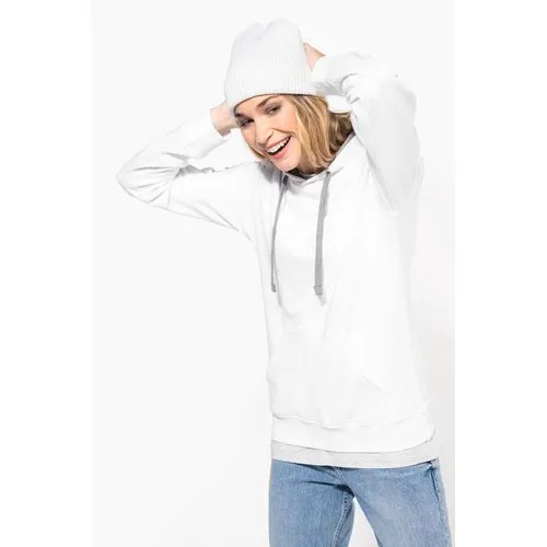 Sweat-shirt capuche contrastée femme 8 Sweat-shirt capuche contrastée femme