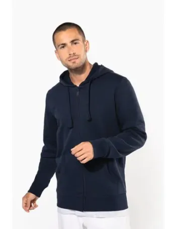 Sweat-shirt zippé capuche homme