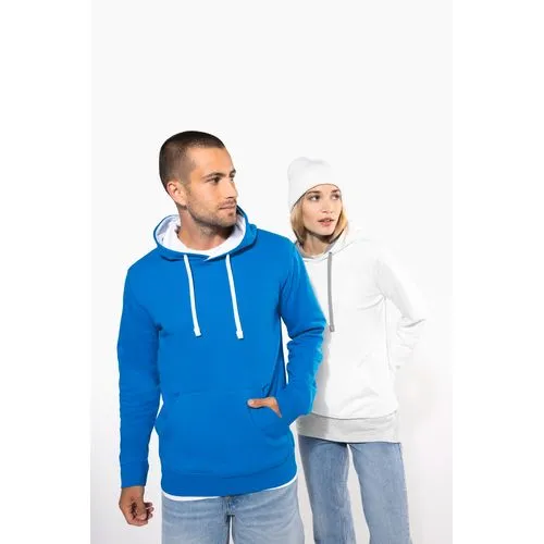 Sweat-shirt capuche contrastée homme 9 Sweat-shirt capuche contrastée femme
