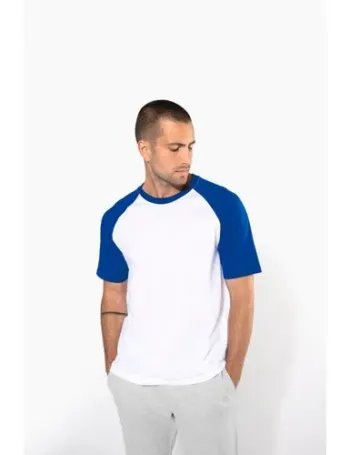 Baseball > T-shirt bicolore manches courtes