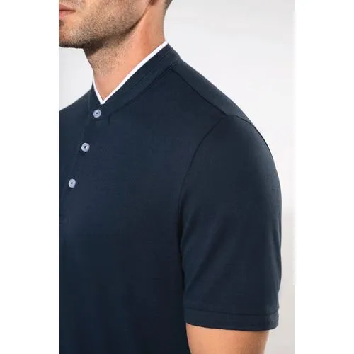 Polo col mao manches courtes homme