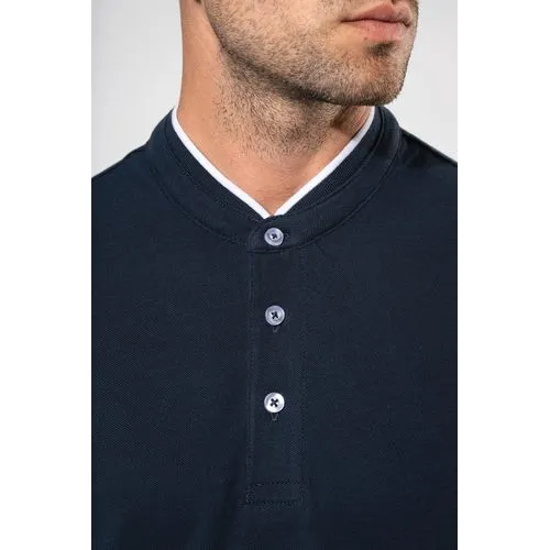 Polo col mao manches courtes homme