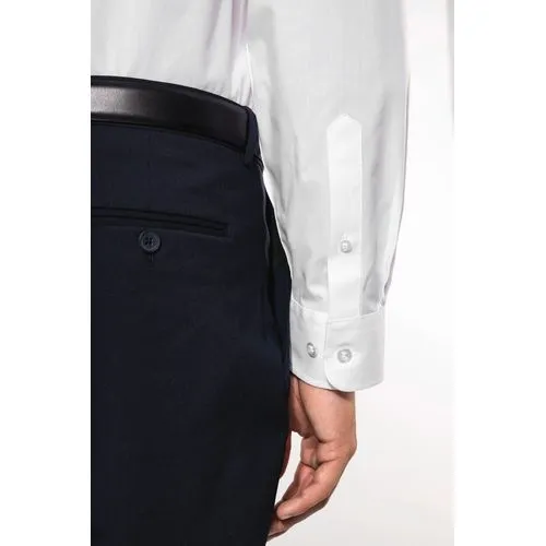 Chemise col mao manches longues