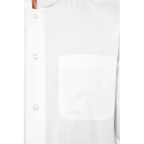 Chemise col mao manches longues