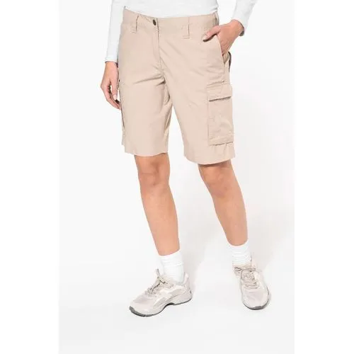 Bermuda léger multipoches femme