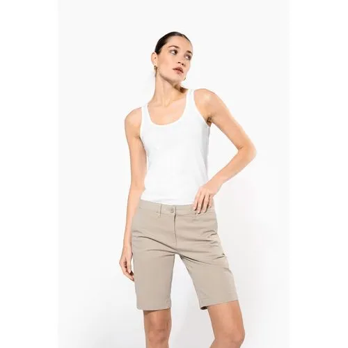 Bermuda chino femme