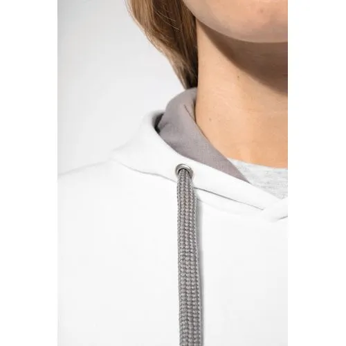 Sweat-shirt capuche contrastée femme 4 Sweat-shirt capuche contrastée femme