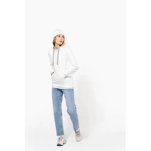 Sweat-shirt capuche contrastée femme 6 Sweat-shirt capuche contrastée femme