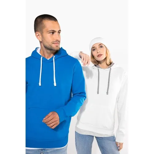 Sweat-shirt capuche contrastée homme 10 Sweat-shirt capuche contrastée femme