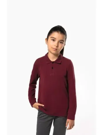 Polo manches longues enfant
