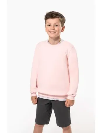 Sweat-shirt écoresponsable col rond enfant
