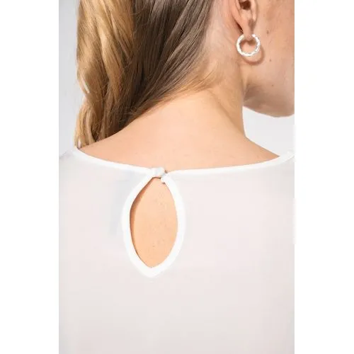 Blouse crêpe manches longues femme