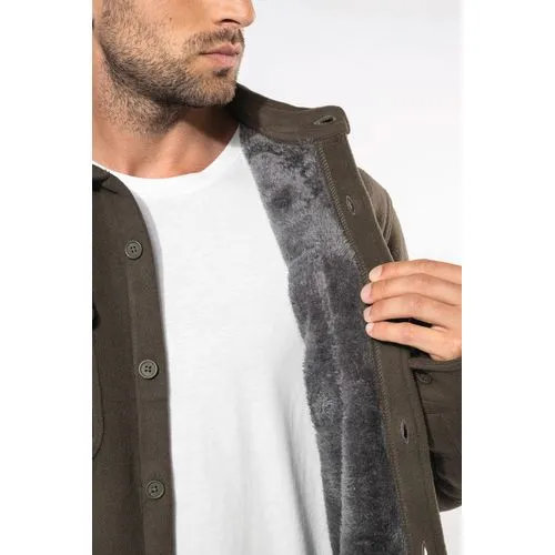 Surchemise polaire doublée sherpa polaire homme