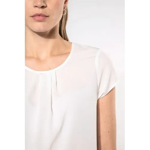 Blouse crêpe manches courtes femme 7 Blouse crêpe manches courtes femme
