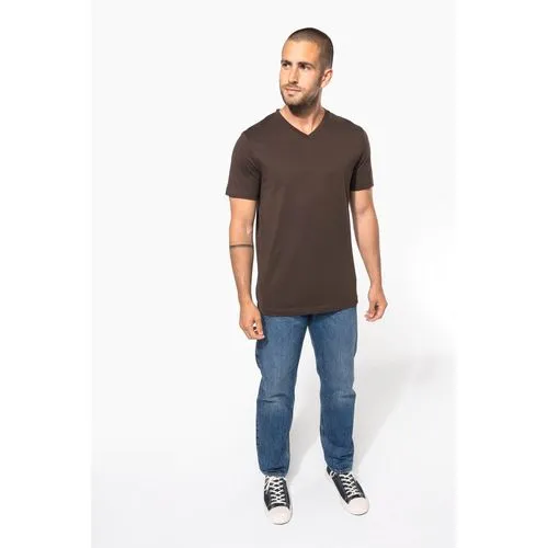 T-shirt col V manches courtes homme