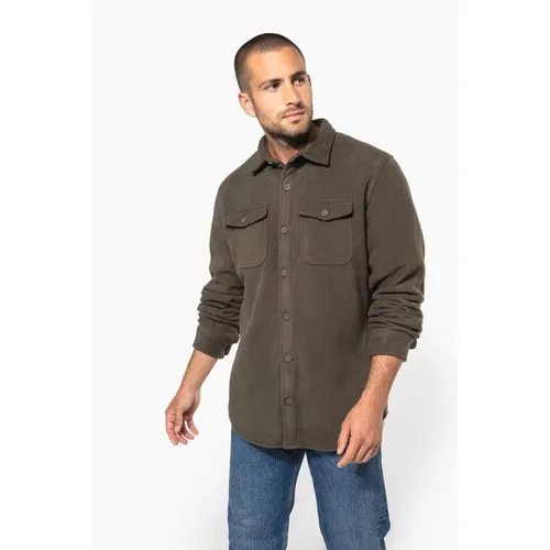 Surchemise polaire doublée sherpa polaire homme