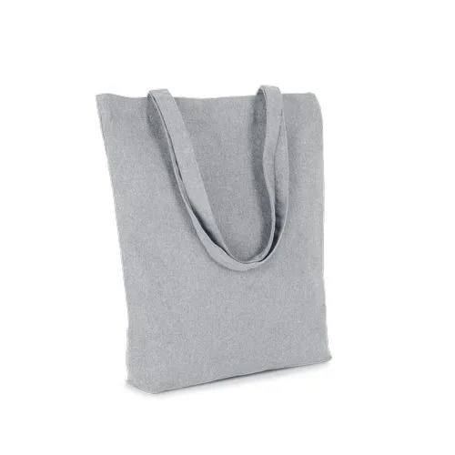 Sac cabas en coton “K-loop project” recyclé gris oxford 2 Sac cabas en coton "K-loop project" recyclé