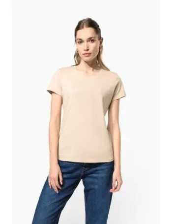 T-shirt col rond manches courtes femme