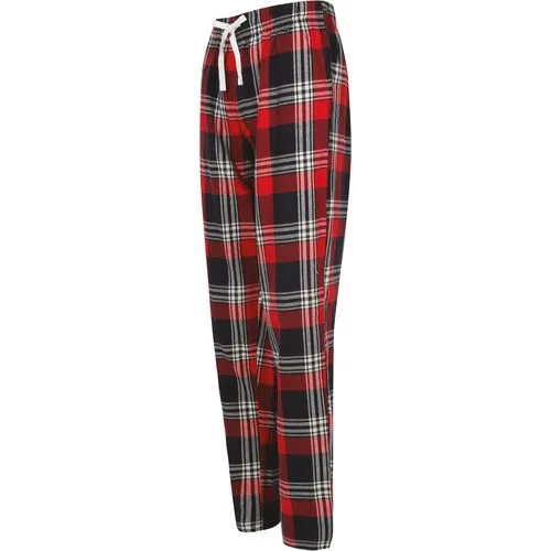 Pantalon femme à motif tartan