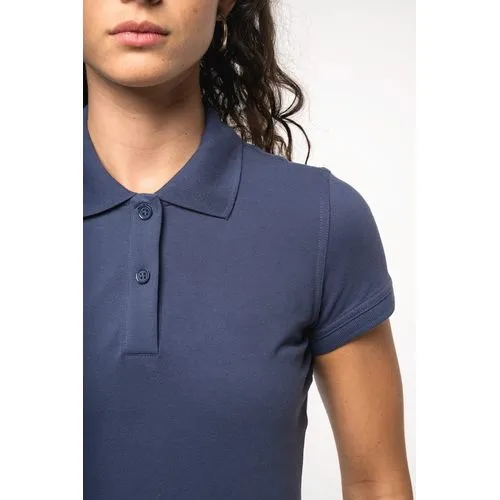 Polo piqué manches courtes femme