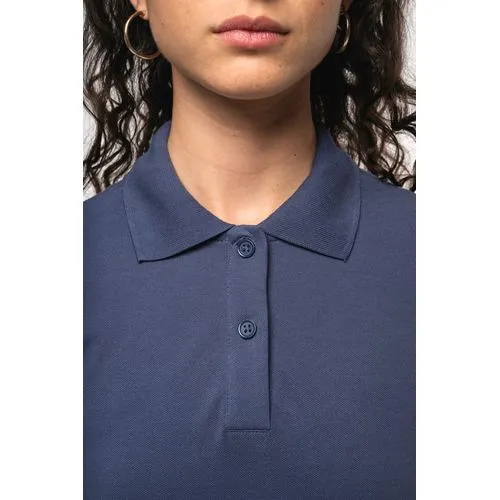 Polo piqué manches courtes femme