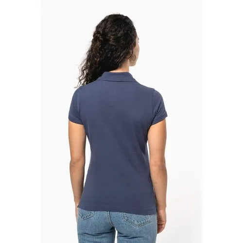 Polo piqué manches courtes femme