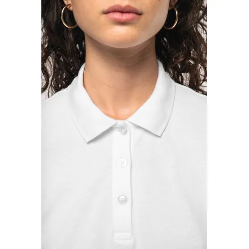 Polo piqué manches courtes femme