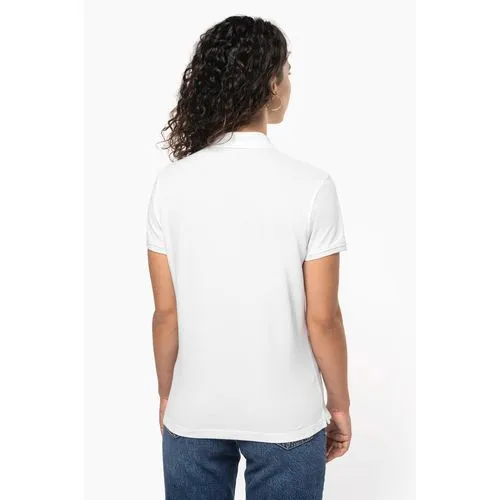 Polo piqué manches courtes femme