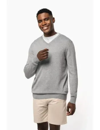 Pull col en V écoresponsable homme 1 Pull col en V écoresponsable homme