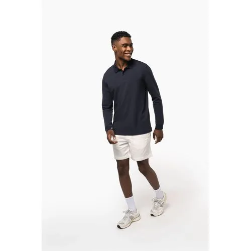 Polo piqué manches longues Bio180 homme