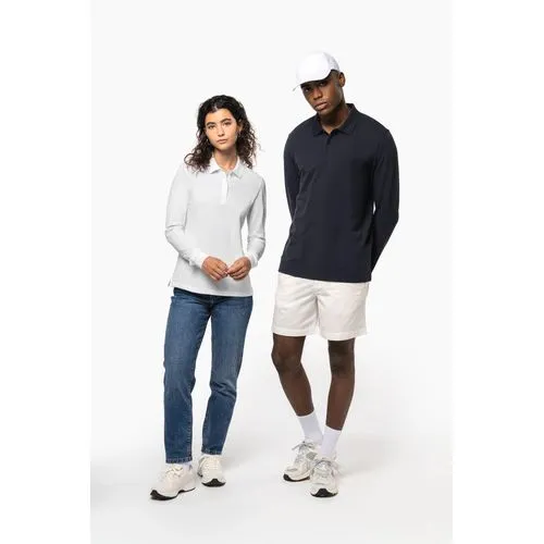 Polo piqué manches longues Bio180 homme 6 Polo piqué manches longues Bio180 femme