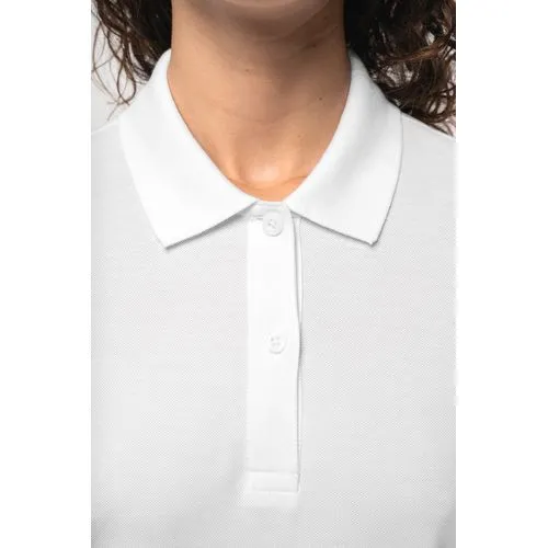 Polo piqué manches longues Bio180 femme 3 Polo piqué manches longues Bio180 femme
