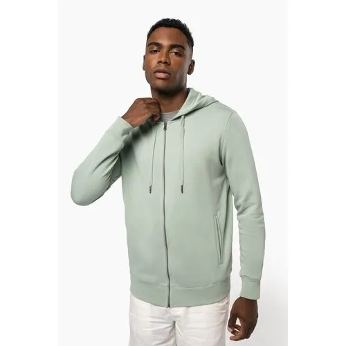 Sweat-shirt french terry écoresponsable zippé à capuche unisexe