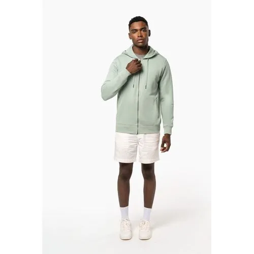 Sweat-shirt french terry écoresponsable zippé à capuche unisexe