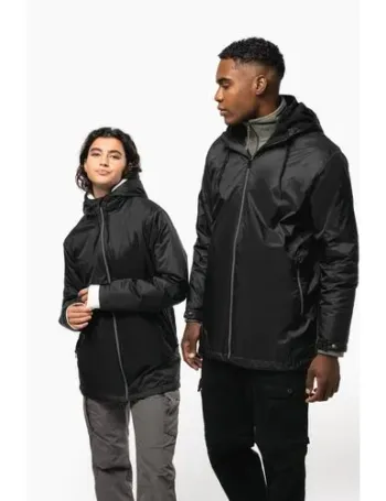 Veste à capuche avec doublure en micropolaire unisexe