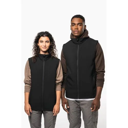 Bodywarmer softshell écoresponsable 2 couches unisexe 2 Bodywarmer softshell écoresponsable 2 couches unisexe