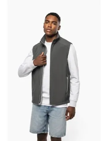 Bodywarmer softshell 2 couches homme