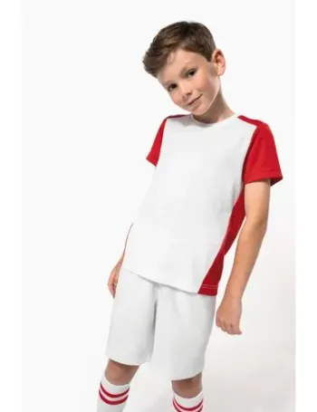 T-shirt de sport écoresponsable bicolore enfant 1 T-shirt de sport écoresponsable bicolore enfant