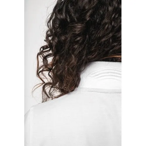 Polo maille piquée manches courtes femme