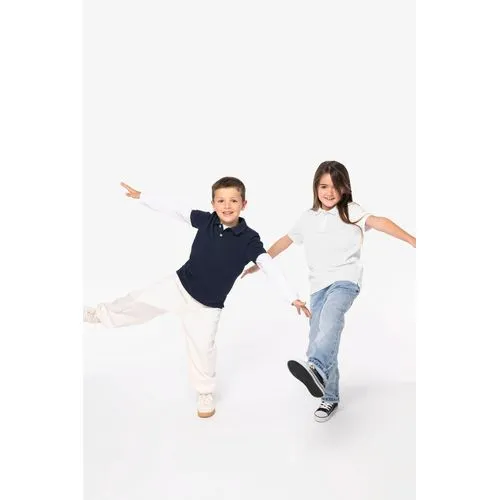 Polo écoresponsable maille piquée enfant
