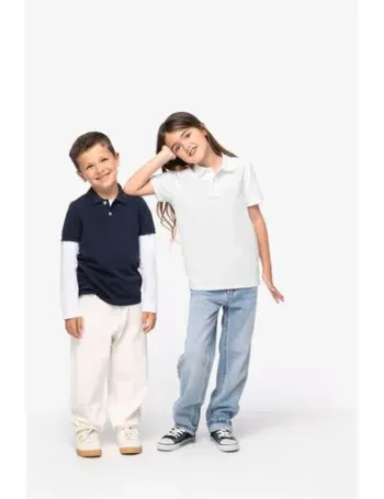 Polo écoresponsable maille piquée enfant