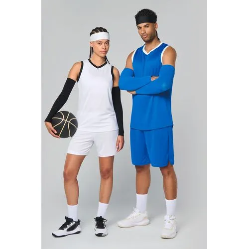 Maillot de basket-ball femme 5 Manchon de sport sans couture unisexe