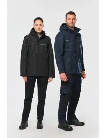 Parka performance à capuche unisexe