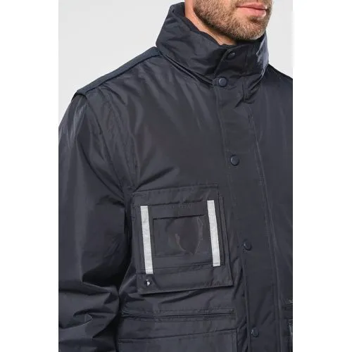 Parka workwear manches amovibles homme
