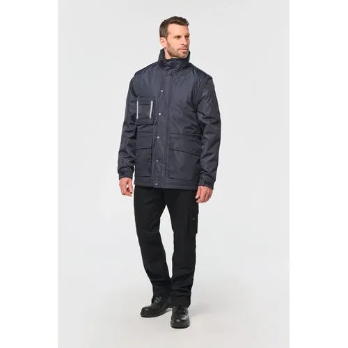 Parka workwear manches amovibles homme