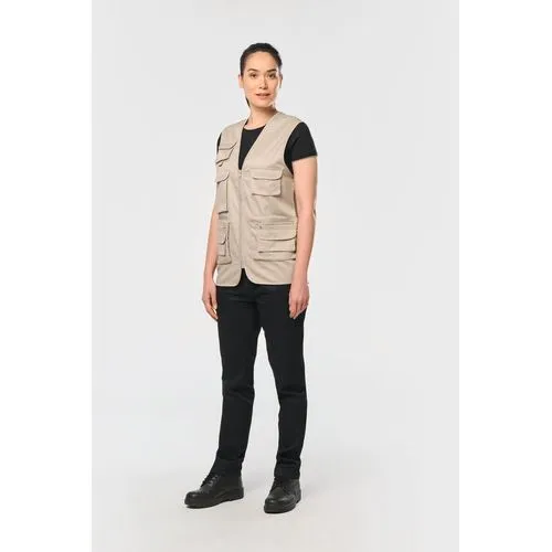 Gilet polycoton multipoches doublé unisexe 14 Gilet polycoton multipoches doublé unisexe